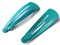 20 47mm Cyan Blue Barrettes Hair Decor Barrette Blanks Iron Clips Snap Barrettes